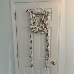Floral crop top